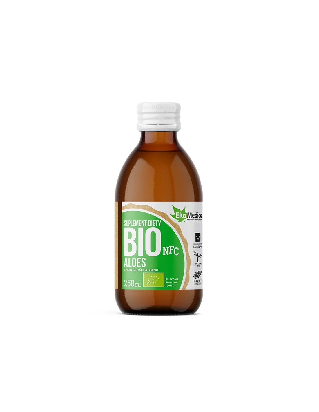 Organická aloe vera listová šťava - dobré trávenie a silná imunita, 250 ml, 5 dávok