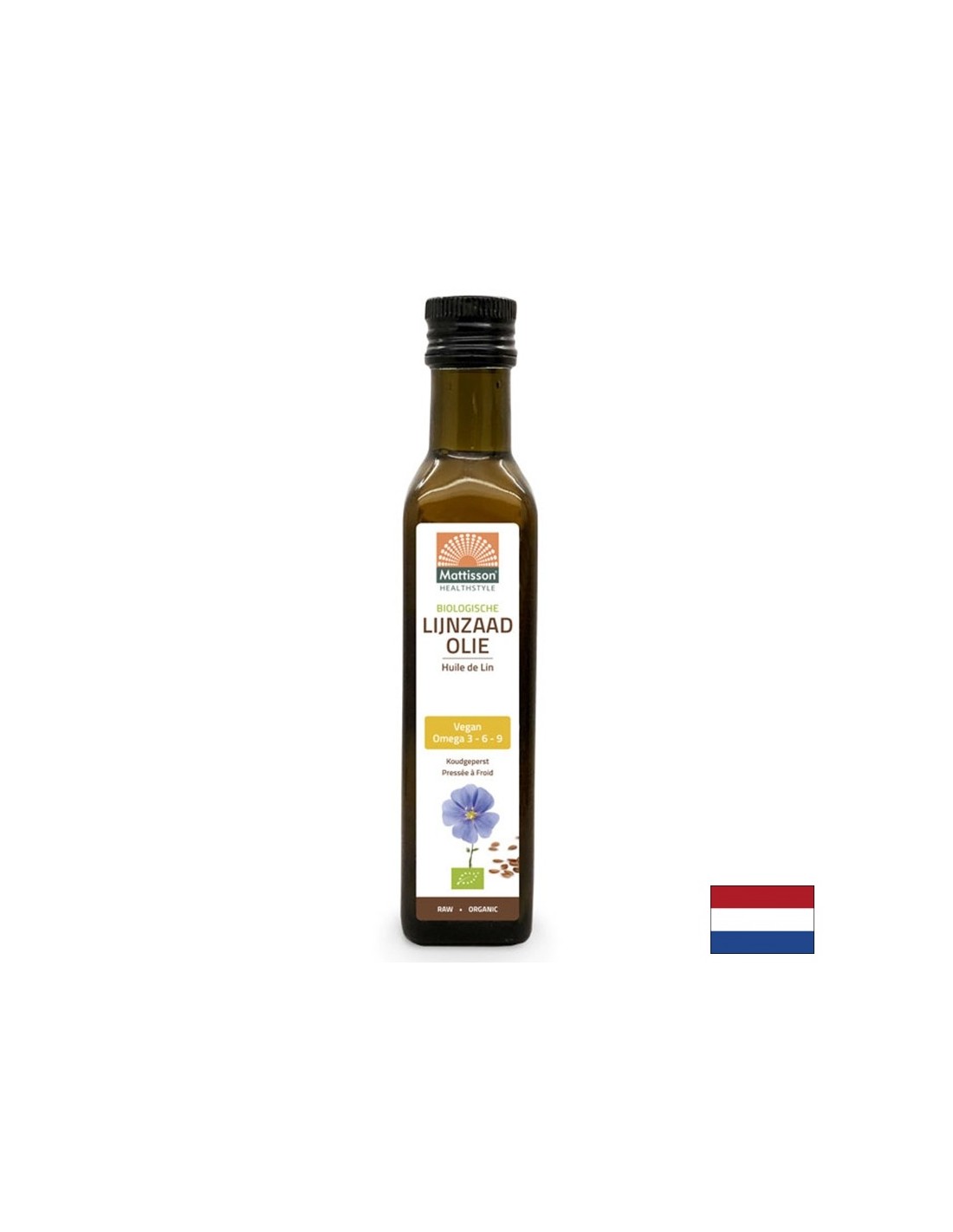 Ľanový olej (za studena, organický), 250 ml