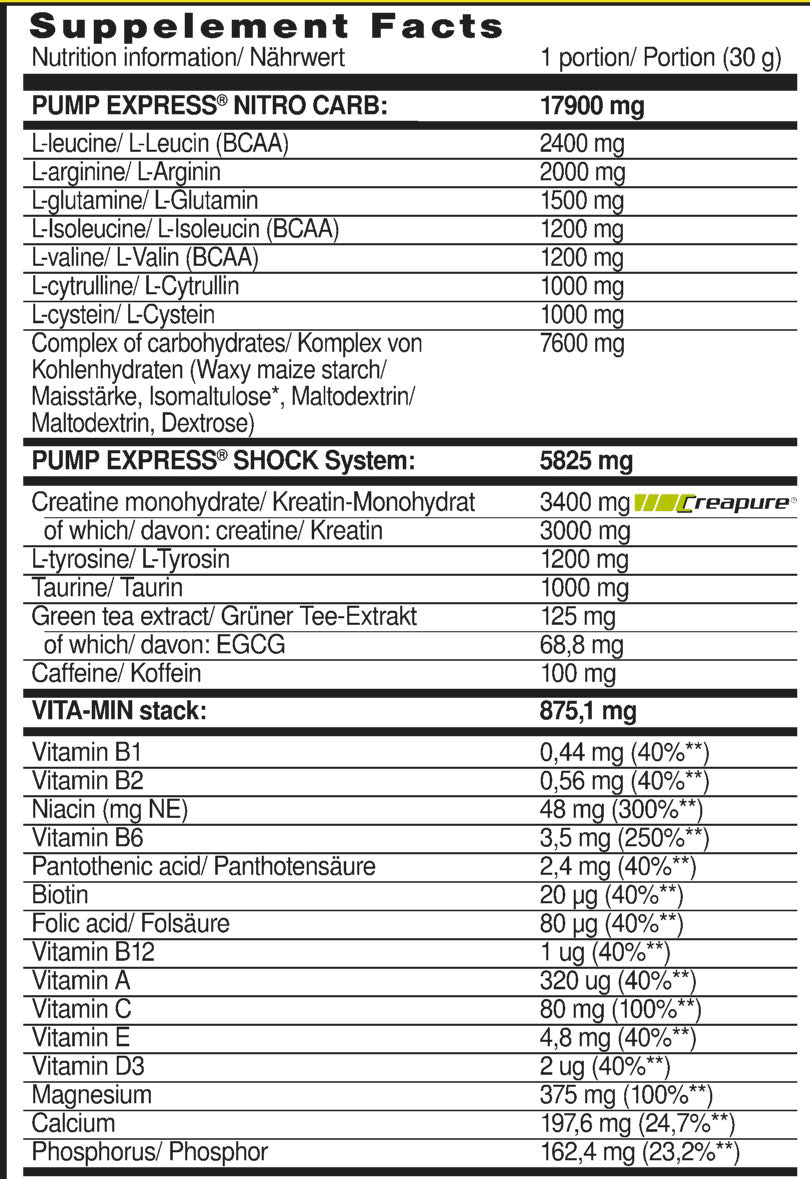 Pump Express 2,0 koncentrát - 660 gramov