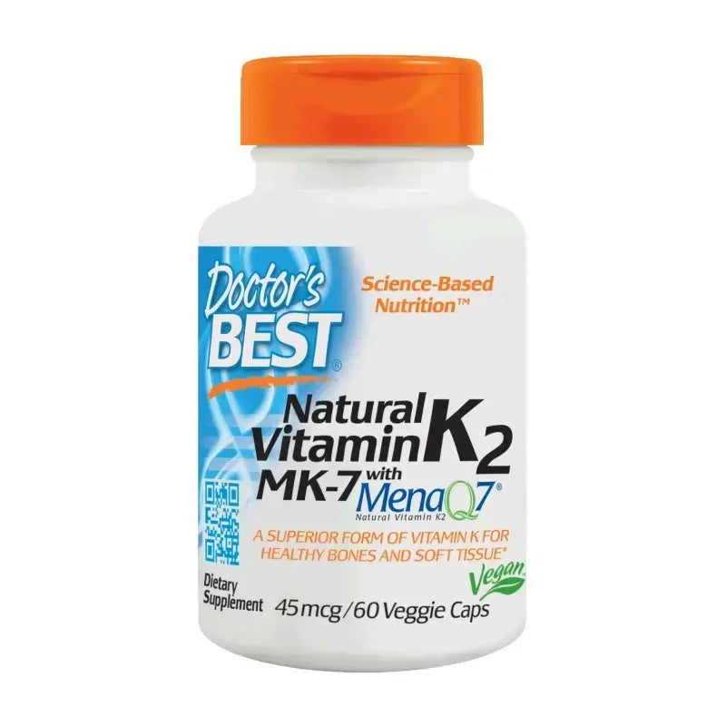Najlepší prírodný vitamín K2 Mk -7 45 McG - 60 kapsúl