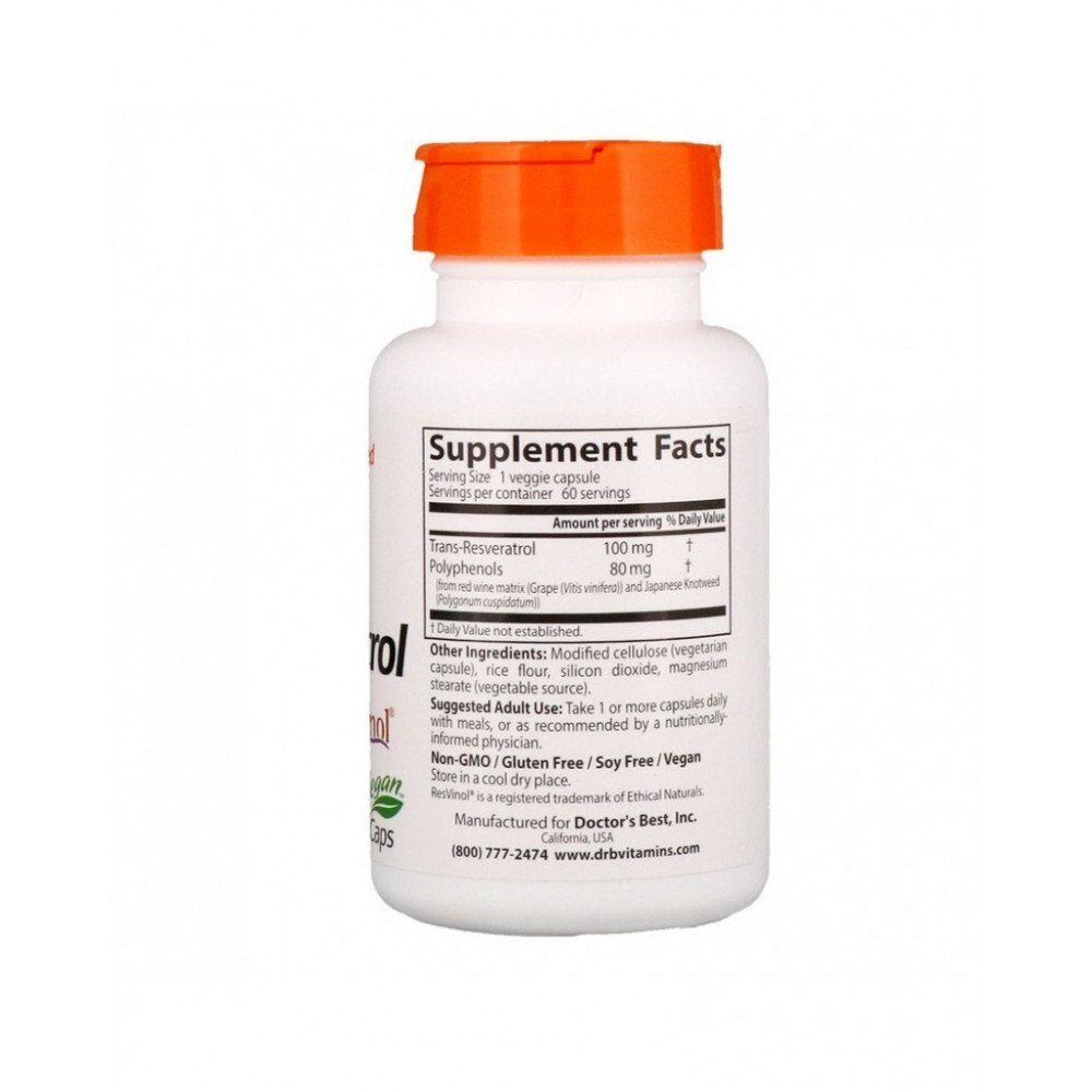 Trans-Resveratrol 100 mg | s kapsulami Resvinol -25 - 60