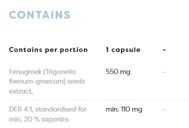 Fenugreek 550 mg - 60 kapsúl