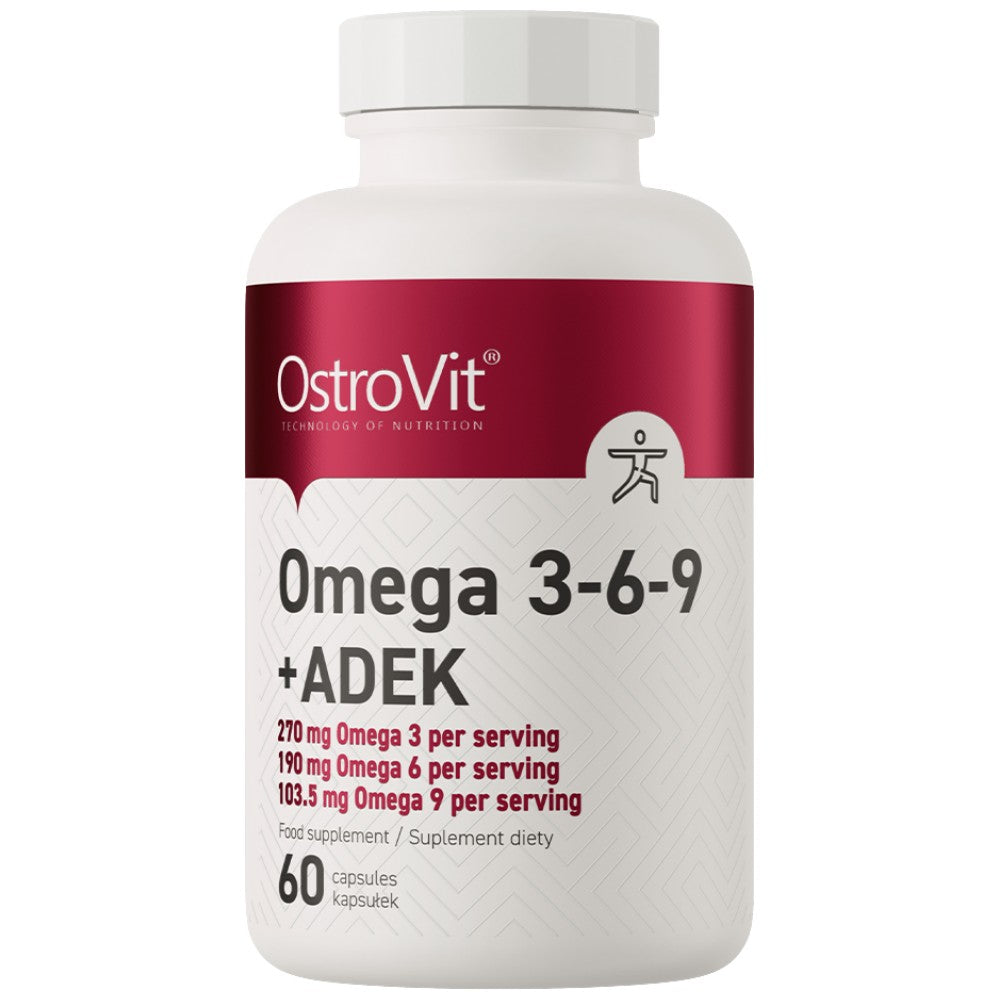 Omega 3-6-9 + Adek | Vitamín A + D + E + K 60 GEL kapsuly