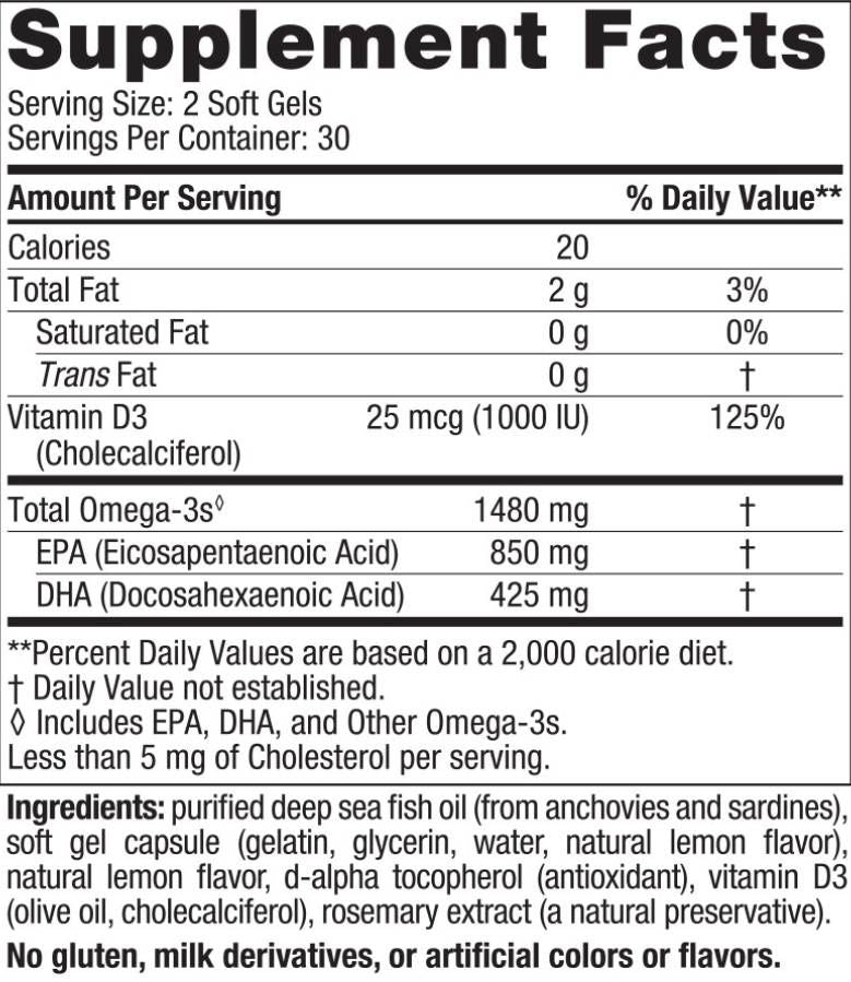 Ultimate Omega Xtra | S vitamínom D3 - 60 gélové kapsuly