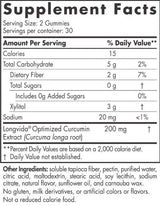 Kurcumínové ďasná 200 mg - 60 Gummies