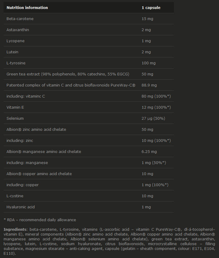 Beta -solárne - 30 kapsúl