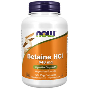 Betaine HCl 648 mg - 120 capsules - Nutra Best Europe