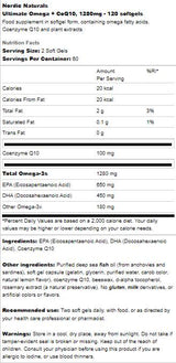 Ultimate Omega 1280 mg + Coq10 - 120 gélových kapsúl