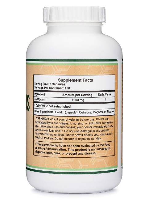 Astragalus 1000 mg - 300 kapsúl