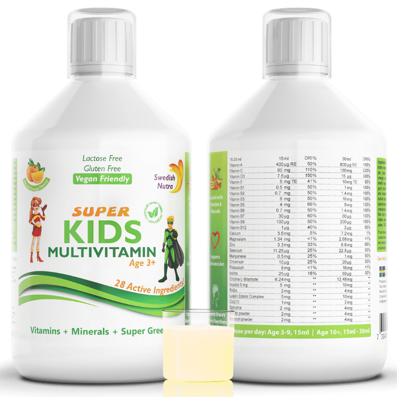 Multivitamíny pre deti Super Kids (3 - 12 rokov) - 500 ml