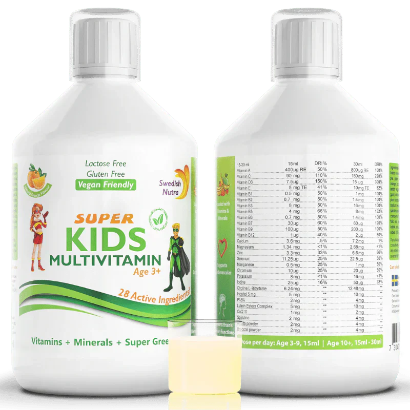 Multivitamíny pre deti Super Kids (3 - 12 rokov) - 500 ml