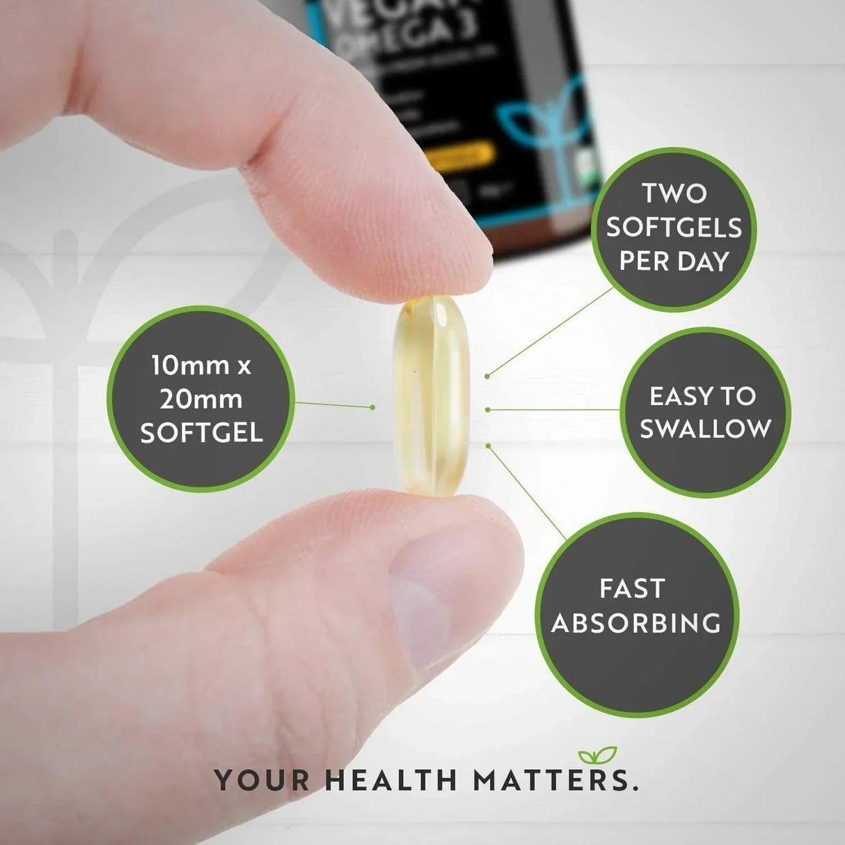 Vegan Omega 3 - 2000 mg /60 vegánskych gélových kapsúl /