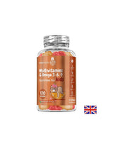 Multivitamíny + Omega 3-6-9 (receptúra ​​pre deti), 120 gélových tabliet