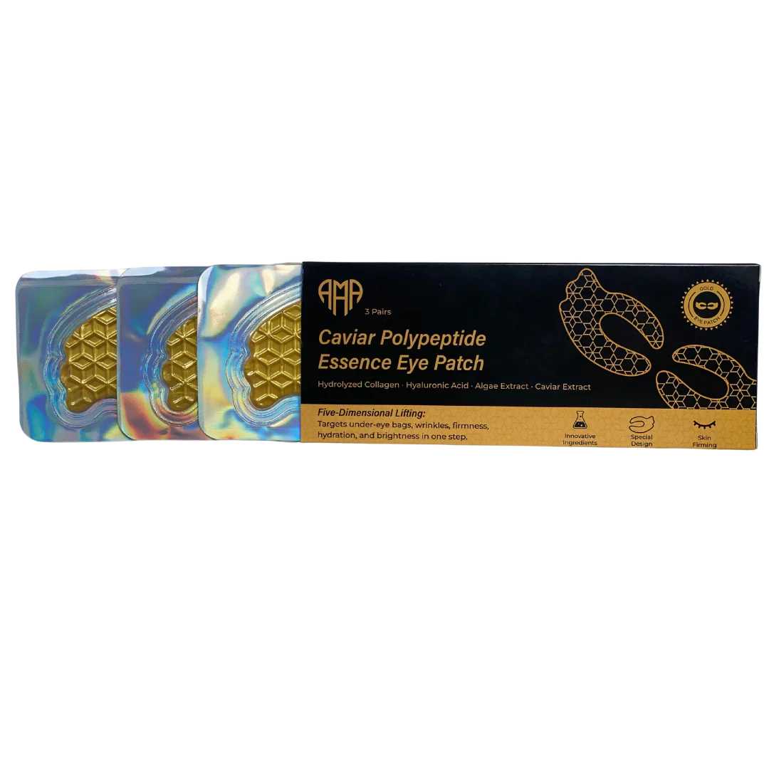 Platca kaviár polypeptid Essence Eye Eye - Intenzívny kolagén a hydratačná starostlivosť (3 ks)