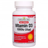 Vitamín D3 (vitamín D3) 1000IU 90 Tablety NaturesAid