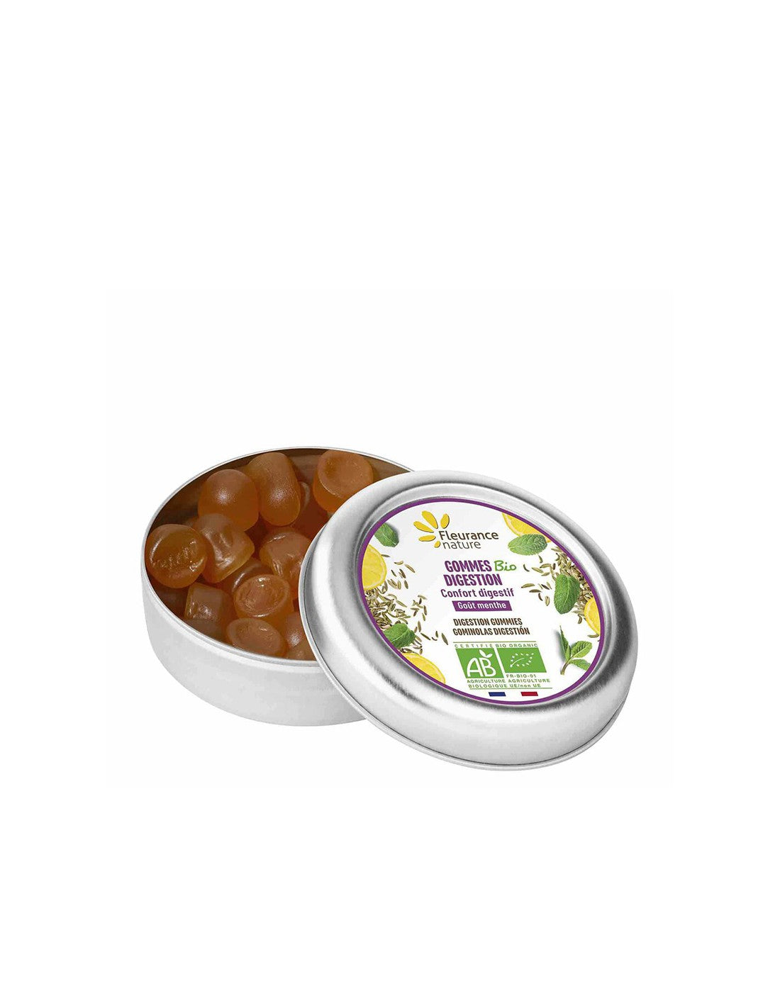 Peppermint a citrónové oleje a fenikel extrakt - trávenie - podpora pre gastrointestinálny trakt, želé tablety, 30G flexu