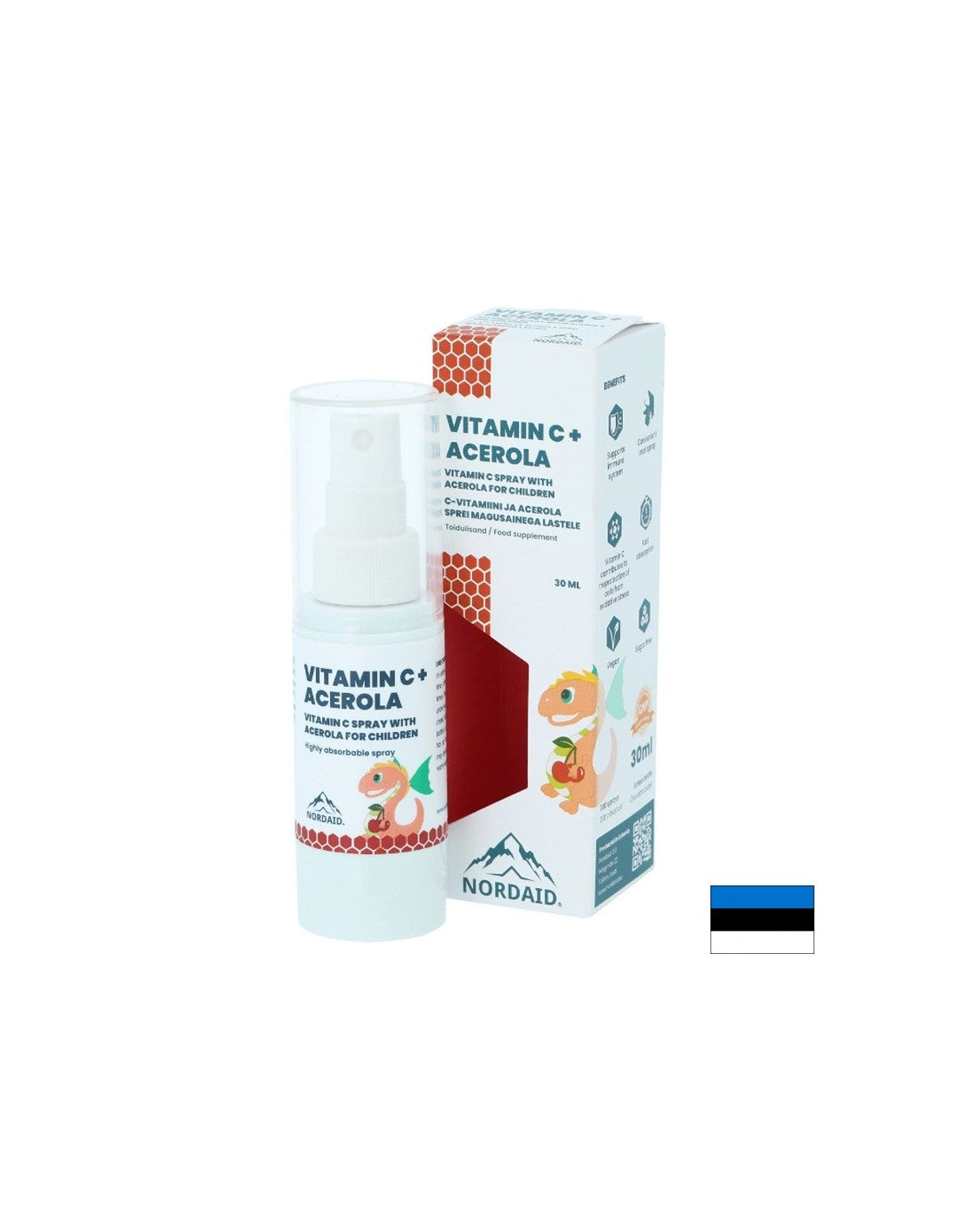 Imunita - Vitamín C + Acerola, sprej s príchuťou čiernych ríbezlí 30 ml/ 200 vstrekov <tc>Nordaid</tc>