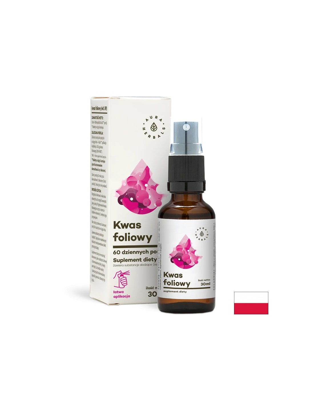 Kyselina listová ústny sprej 30 ml <tc>Aura Herbals</tc>