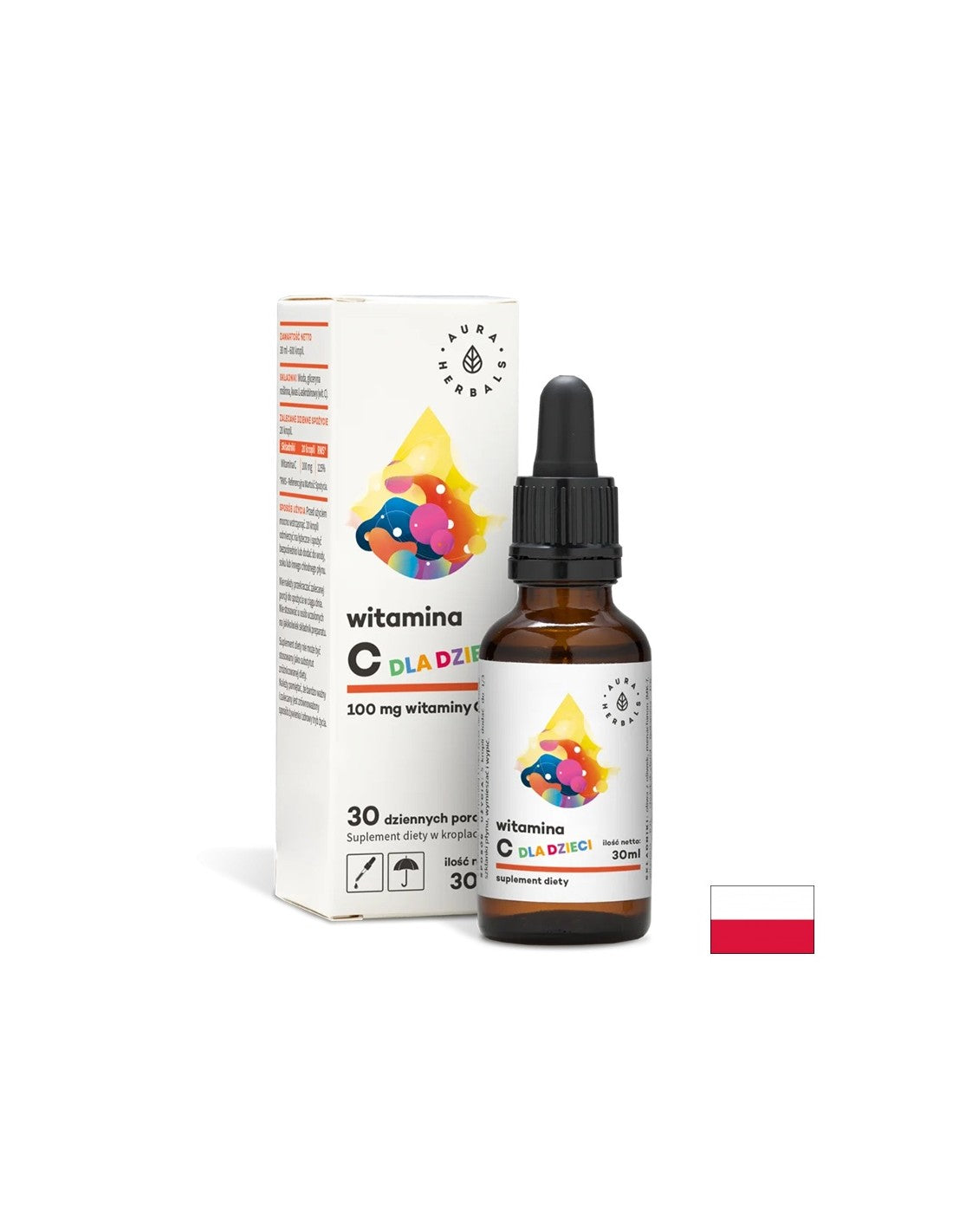 Imunita - Vitamín C pre deti, 30 ml kvapky <tc>Aura Herbals</tc>
