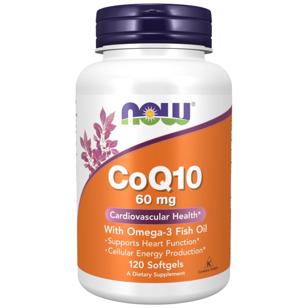 COQ10 60 mg + omega 3 - 120 gélové kapsuly
