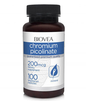 Chromium Picolinate 200 mcg / 100 Caps - Nutra Best Europe
