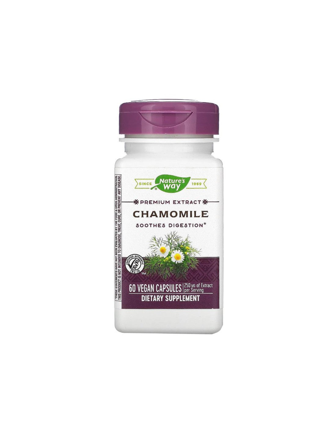 Harmanček - prémiový extrakt - pre nervové a poruchy žalúdka, 325 mg, 60 kapsúl