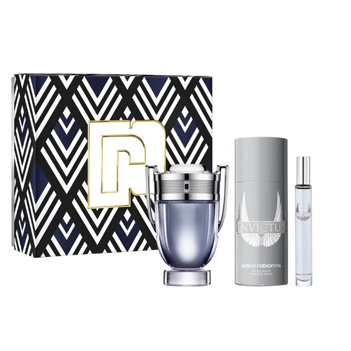 <tc>PACO RABANNE</tc> Invictus toaletná voda s rozprašovačom 100 ml sada 3 kusy