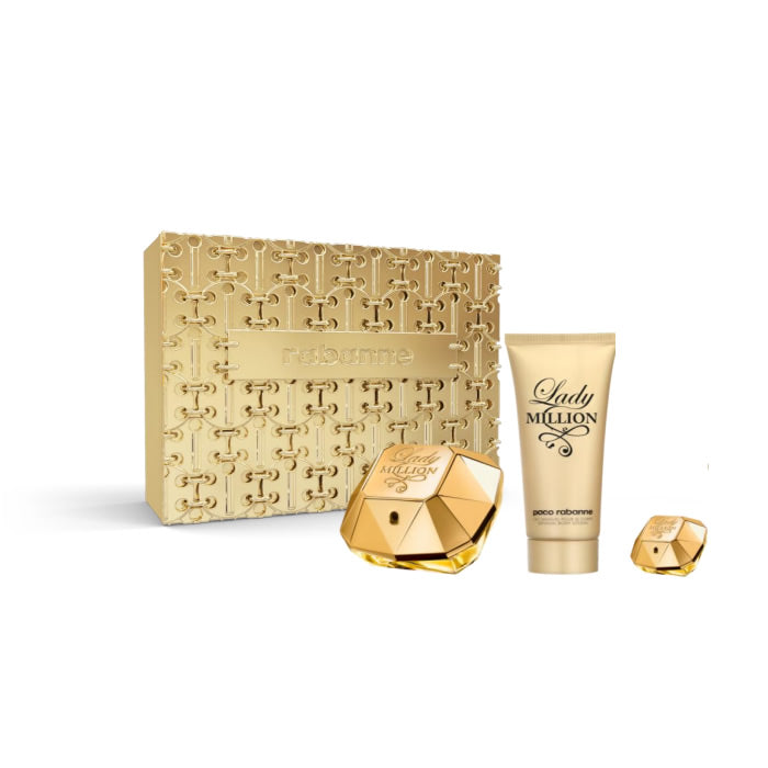 <tc>PACO RABANNE</tc> Lady Million Eau De Parfume Spray 80ml Set 3 kusy