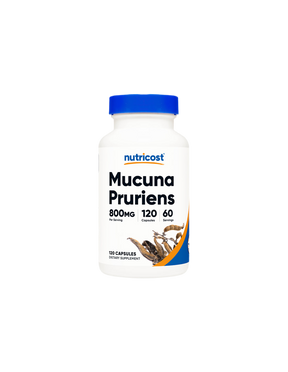 Stress and Anxiety - Mucuna / Velvet Bean (Mucuna Pruriens), 400 mg x 120 capsules Nutricost - Nutra Best Europe