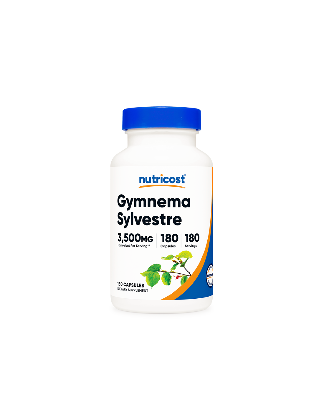 Diabetes a krvný cukor – Gymnema, 3500 mg/180 kapsúl, 180 dávok <tc>Nutricost</tc>