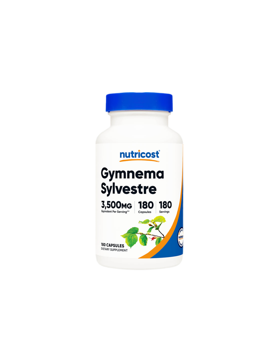 Diabetes a krvný cukor – Gymnema, 3500 mg/180 kapsúl, 180 dávok <tc>Nutricost</tc>