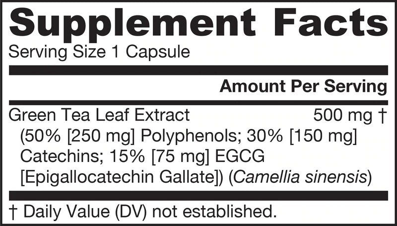Zelený čaj 500 mg - 100 kapsúl