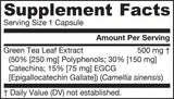 Zelený čaj 500 mg - 100 kapsúl