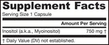 Inositol 750 mg - 100 kapsúl