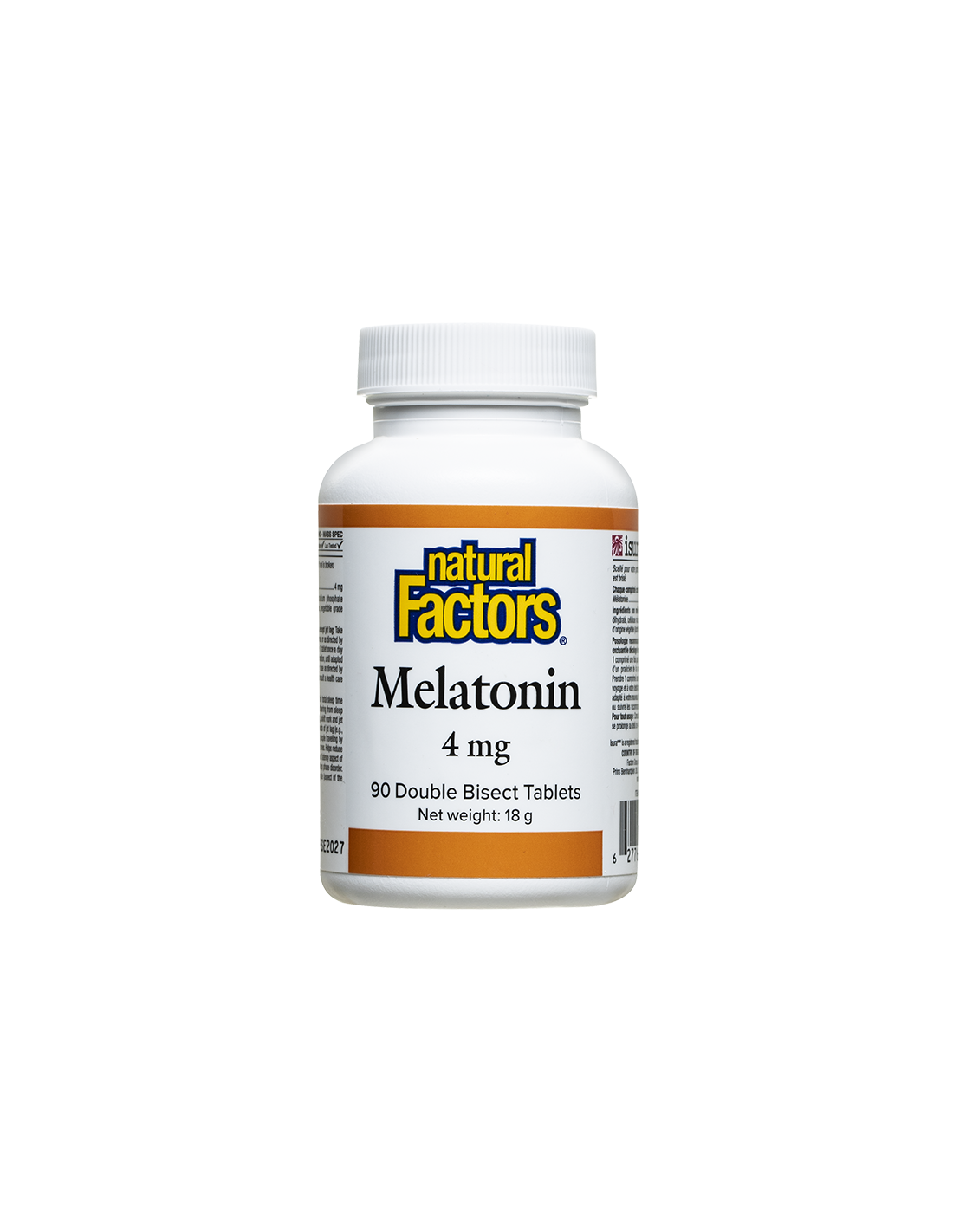 Nespavosť - melatonín, 4 mg x 90 tabliet, s 2 divíziami
