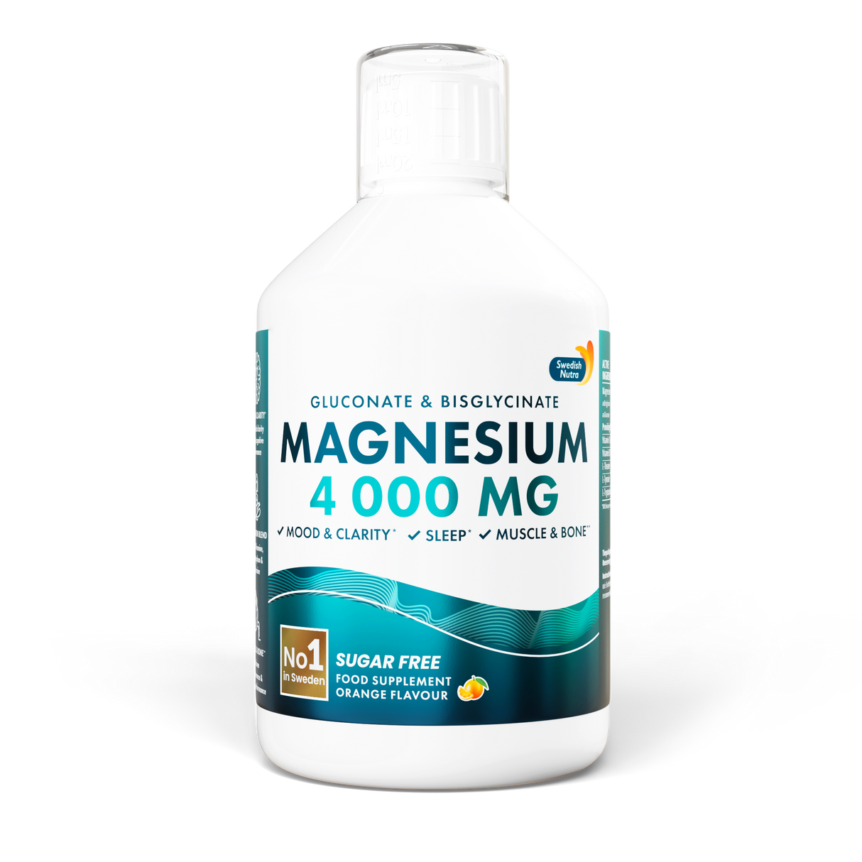 Kvapalný horčík 4000 (bisglycinát a glukonát) 500 ml