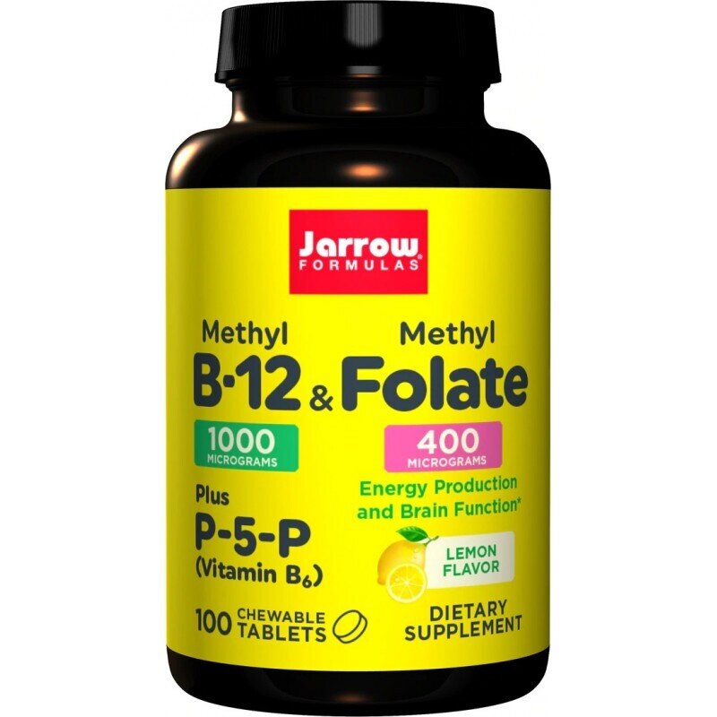 Metyl B -12 1000 mcg a metylový folát 400 mcg - 100 žuvacích tabliet