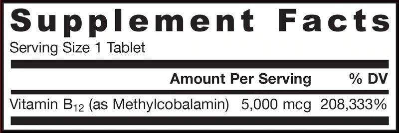 Metyl B -12 5000 mcg - 60 sublingválnych tabliet