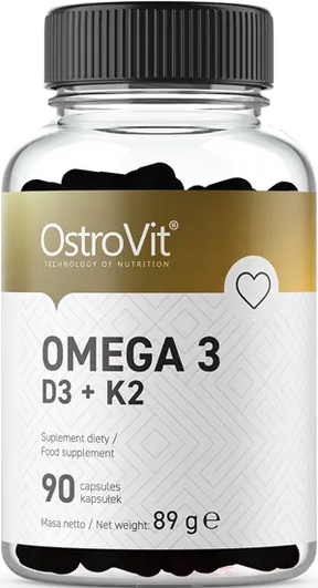 OstroVit Omega 3 / D3 + K2 - 90 Gel capsules - Nutra Best Europe
