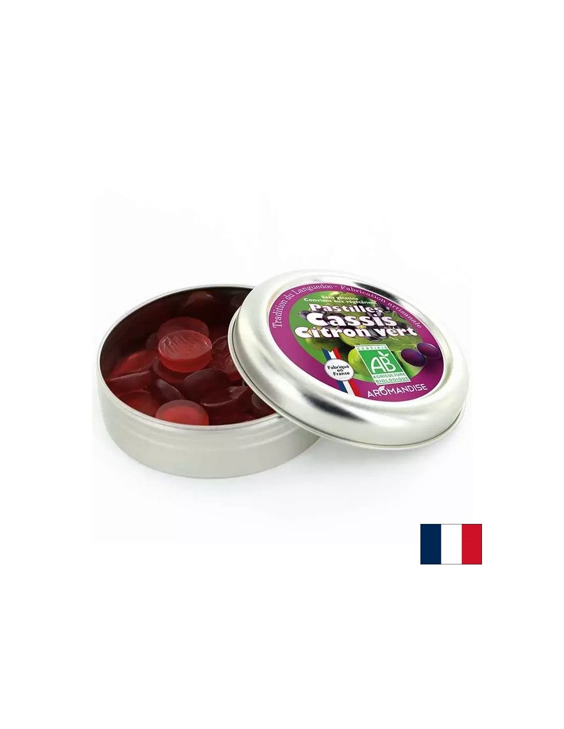 Pastilky s čiernym rítom a vápnom, 45 g