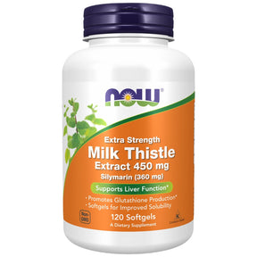 Silymarin Milk Thistle Extract 450 mg - 120 Gel capsules - Nutra Best Europe