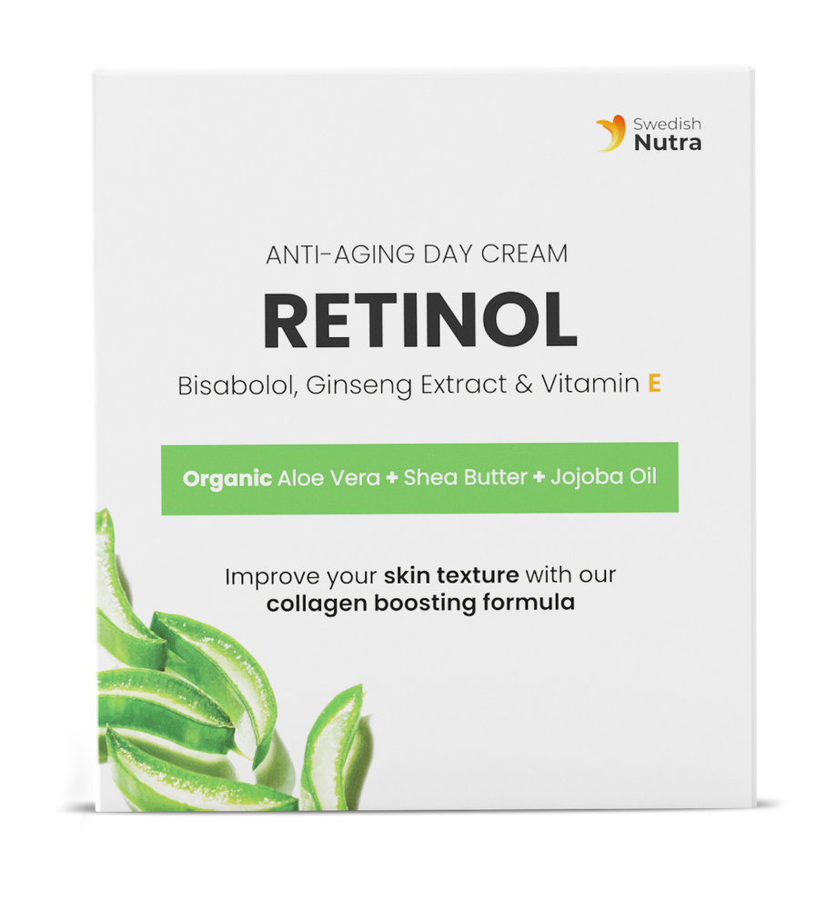 Denný krém s retinolom, kyselinou hyalurónovou a kolagénom 50 ml <tc>Swedish Nutra</tc>