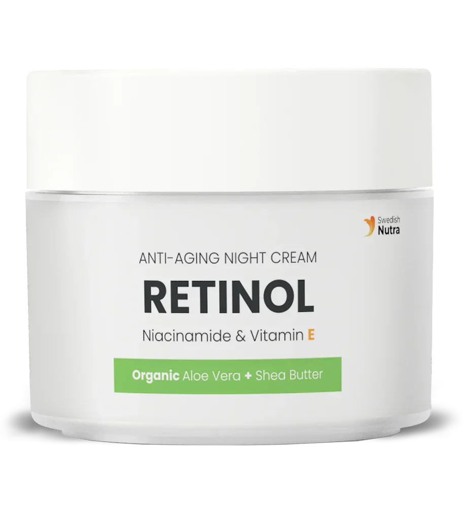 Nočný krém s Retinolom, Hyaluronom a Kolagénom 50 ml <tc>Swedish Nutra</tc>
