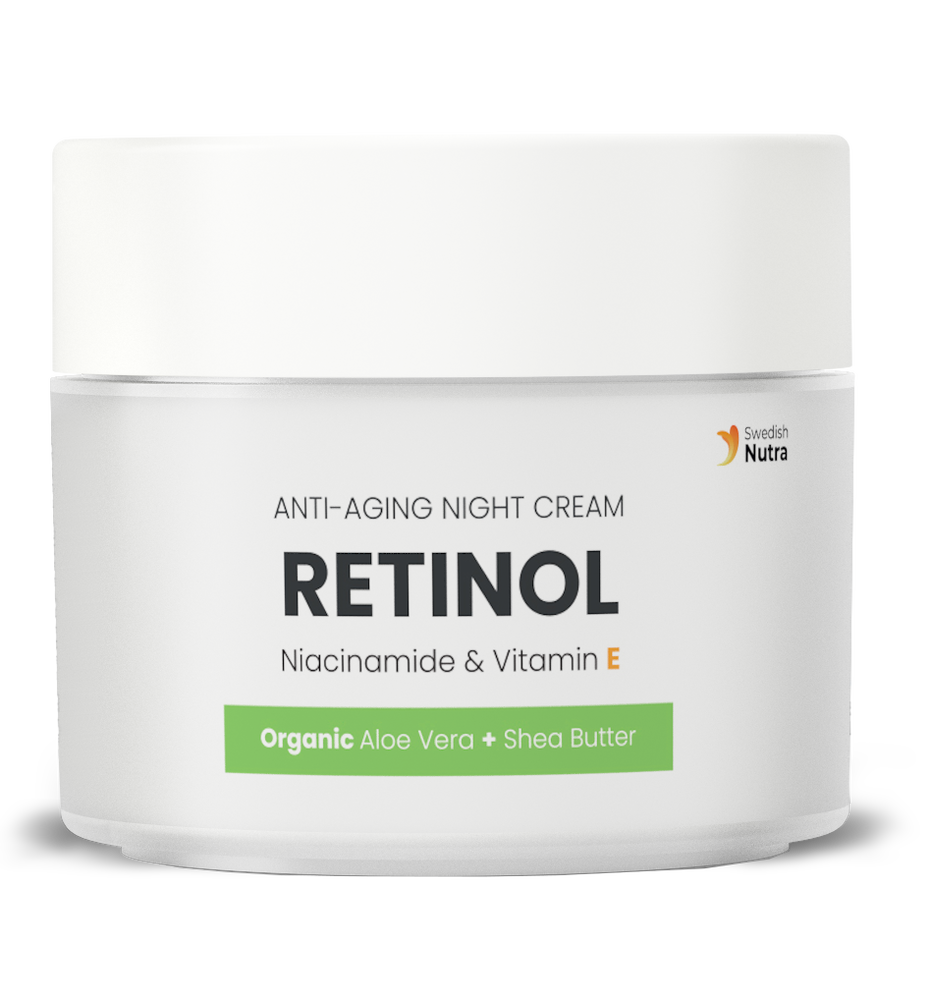 Nočný krém s Retinolom, Hyaluronom a Kolagénom 50 ml <tc>Swedish Nutra</tc>