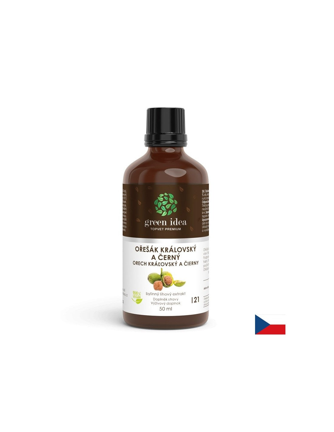Cukor v krvi a kontrola cholesterolu - orech, 50 ml tinktúry