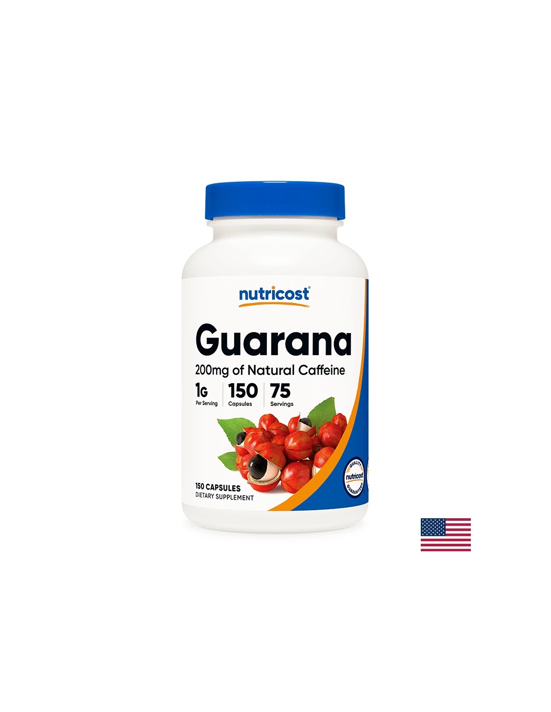 Redukcia hmotnosti - Guarana, 500 mg/150 kapsúl <tc>Nutricost</tc>