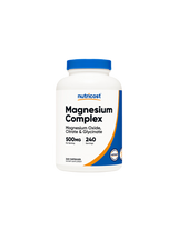 Funkcie nervov a svalov - Magnézium Complex, 500 mg x 240 kapsúl <tc>Nutricost</tc>