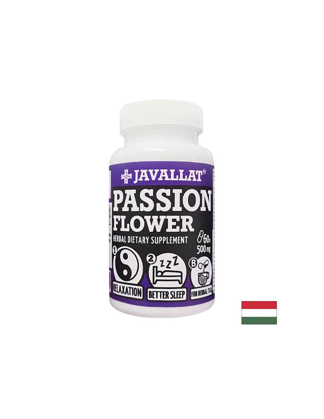 Stres a nespavosť - Passionflower, 500 mg x 60 kapsúl