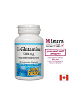 Na črevnú bariéru a funkciu svalov - L-glutamín, 500 mg, 60 kapsúl <tc>Natural Factors</tc>