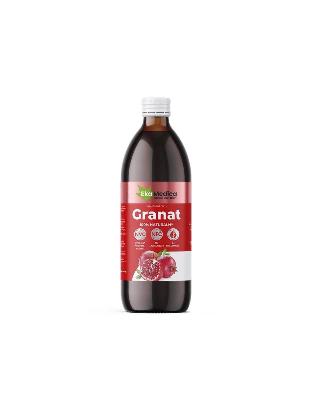 Šťavu z granátového jablka s camu -camu a prírodný vitamín C - antioxidant a energetické tonikum, 500 ml, 10 alebo 20 dávok
